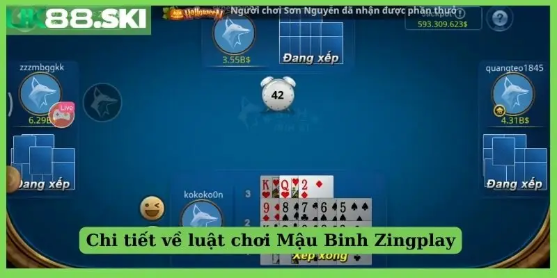 Chi tiết về luật chơi Mậu Binh Zingplay