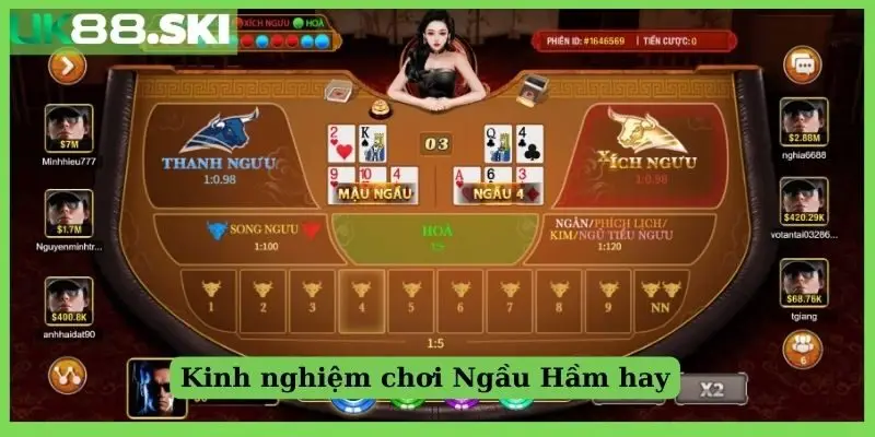 Kinh nghiệm chơi Ngầu Hầm hay